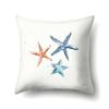 Polyester Pillowcase Peach Leather Velvet Cushion Cover Marine Life Seahorse Octopus Printed Pillow Bedside Cushion Cover
