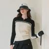 Onoff Women S Cable Knit Half Zip Sweater Of2303lb Black