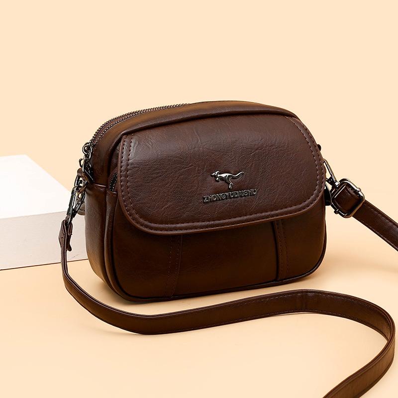 Women's Bag High-end Light Luxury Small Round Bag Retro Trend Commuter Bag Messenger Bag Women's Shell Bag