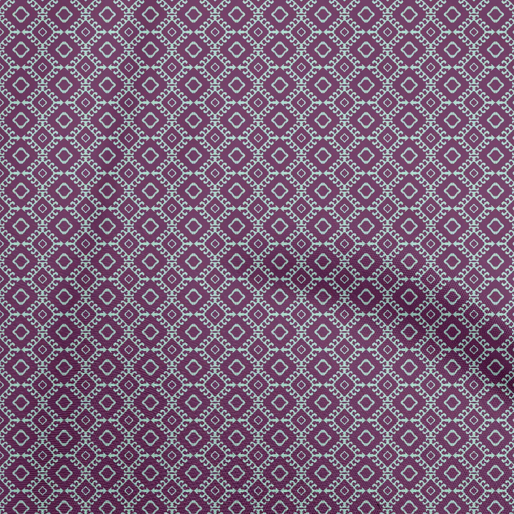 

Тканина oneOone Cotton Flex Green Geometric Одяг Diy Тканина для стьобання Тканина з принтом на ярди 40 дюймів 42 Inch Wide - Viscose Chiffon фіолетовий
