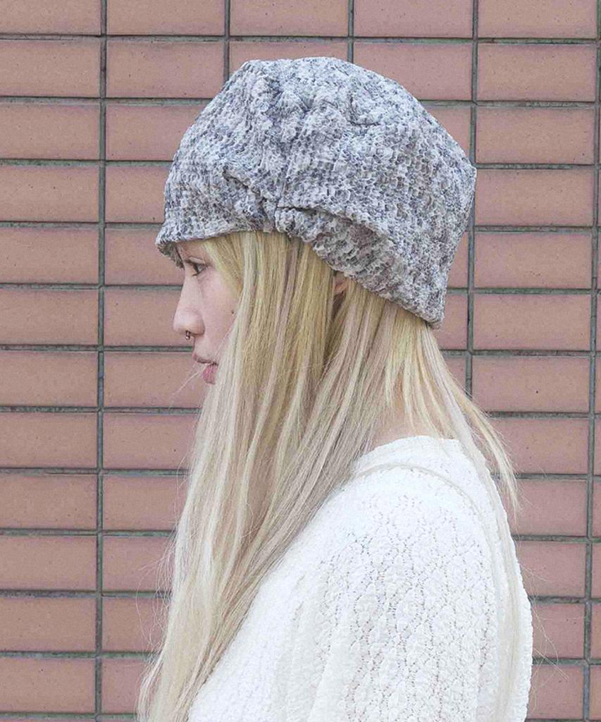 KOOKEESEE Wrinkle Band Beanie (Marble Gray)