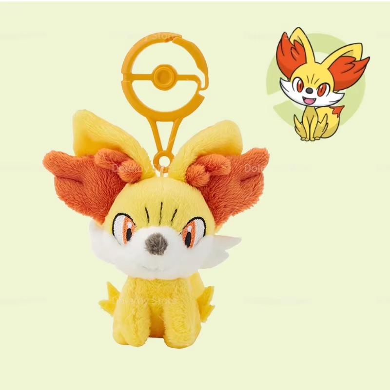Original Pokemon Plush Key Ring Pikachu Sylveon Eevee Charmander Squirtle Quaxly Pok Sphere Buckle Animation Merchandise Presents