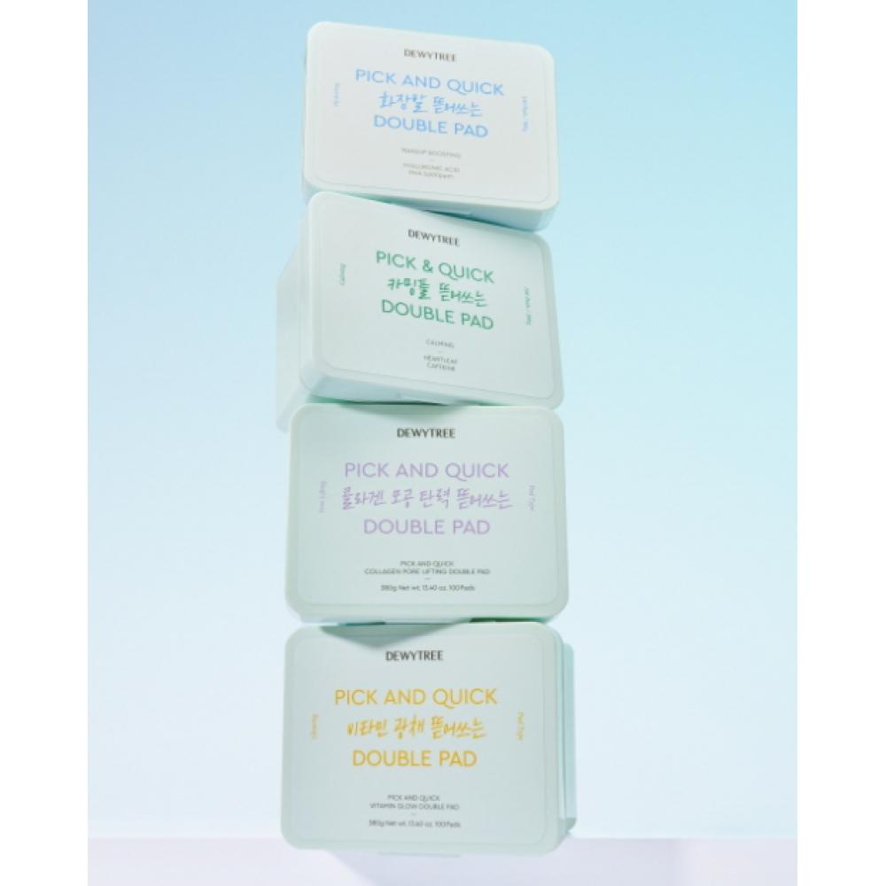 Dewytree Pick   Quick Makeup Remover Double Pad  100 Sheets NONE