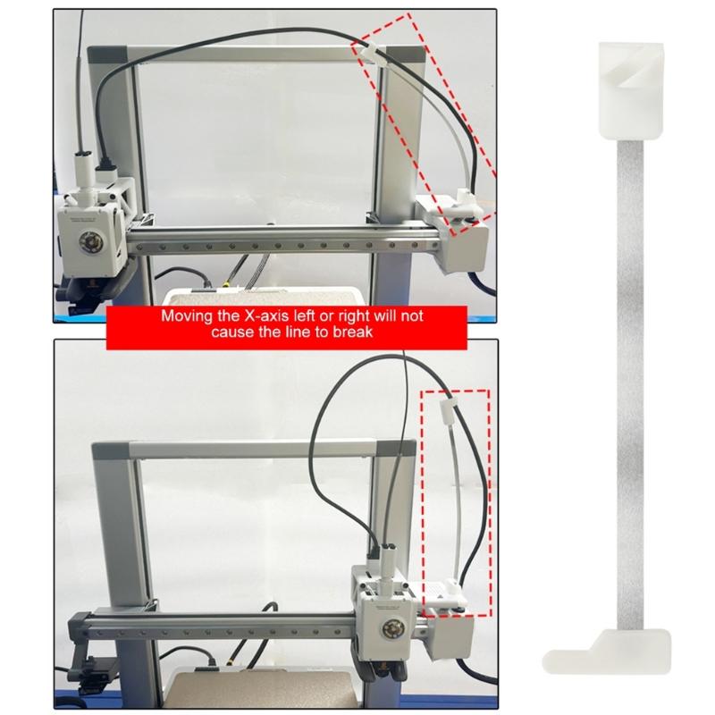 Quick Install Cable Support Clip For 3D Printer Easy Mounting Universal Compatibility High Strength Plastic Construction