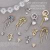 Rainbow Star Pendant Nail Art Set: Zircon Bow, Pearl Heart, and Rhinestone Accessories