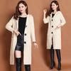 Women's 2025 Autumn Winter Mid-Long Loose Hooded Thick Knit Sweater, Oversized Casual Coat