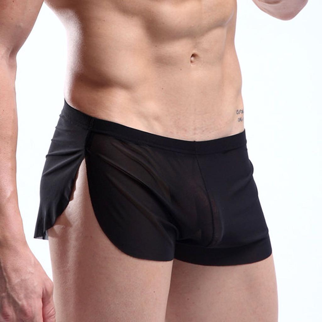 Men's Spring and Summer Ultra-thin Leisure Home Soft Mesh Breathable Underwear