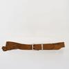 Layered Weaving Leather Belt ( Brown )