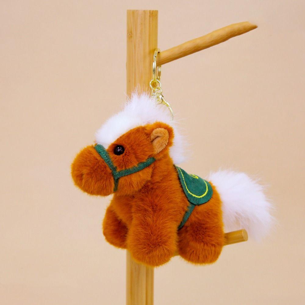 Mascot Dolls Pony Pendant Yuanbao Stuffed Animal Keyring Chinese New Year Gift  Festive Decor