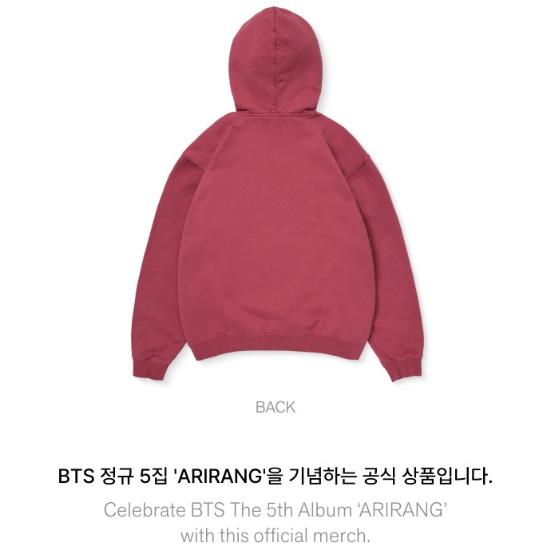 Pre-order BTS ARIRANG Hoodie
