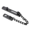 Stainless Steel Durable Anti Theft Chain Lock Safety Security Guard Door Lock Latch Home Hotel(Black )