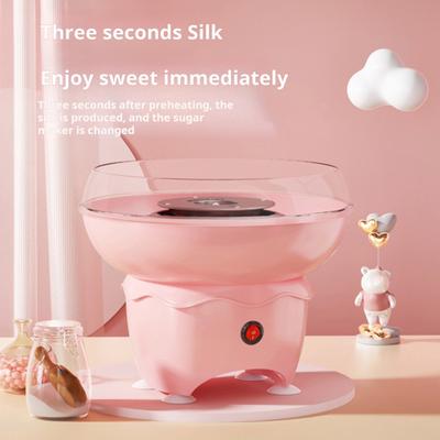 Cotton Candy Machine with Powerful Motor Fast Heating Silent Operation Detachable Easy To Clean Mini Cotton Candy Maker