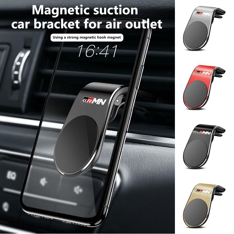 For S5 Magnetic Car Phone Holder Metal Stand Auto Accessories GR Sport Crown RAV4 Yaris Land Cruiser Corolla Prius CHR JH5