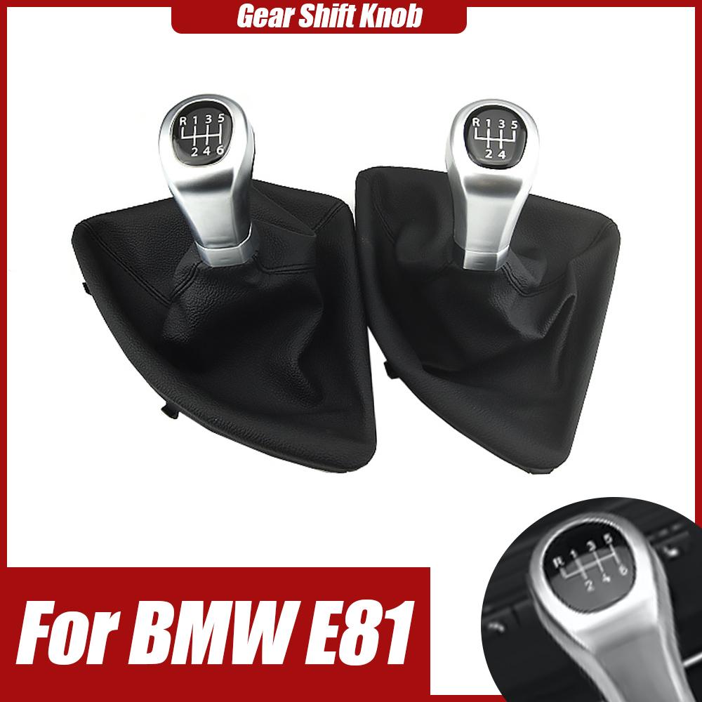 For BMW 1 Series E81 E82 E87 E88 2003-2013 Car-styling 5/6 Speed Level PU Leather Boot Gear Stick Shift Knob