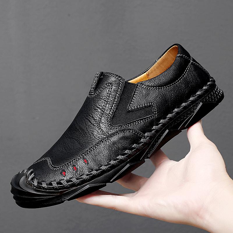 Fashion Men's Loafers Handmade Leather Men's Casual Shoes Autumn Comfortable Mens Designer Shoes Men Classic Zapatillas Hombre 38-47