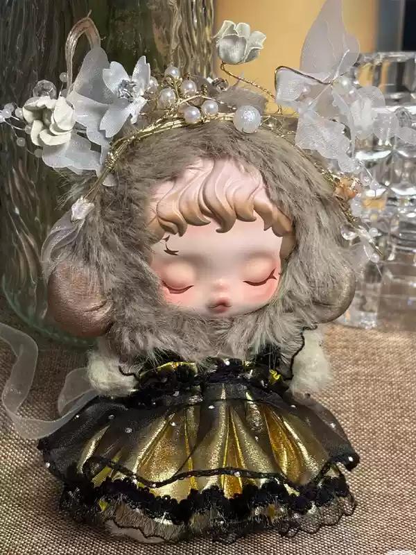 Only Clothes Skullpanda V2/V1 10cm Vinyl Doll Clothes Dress Princess Style Skirt Set Handmade Costume Doll Bag Accessories Toy