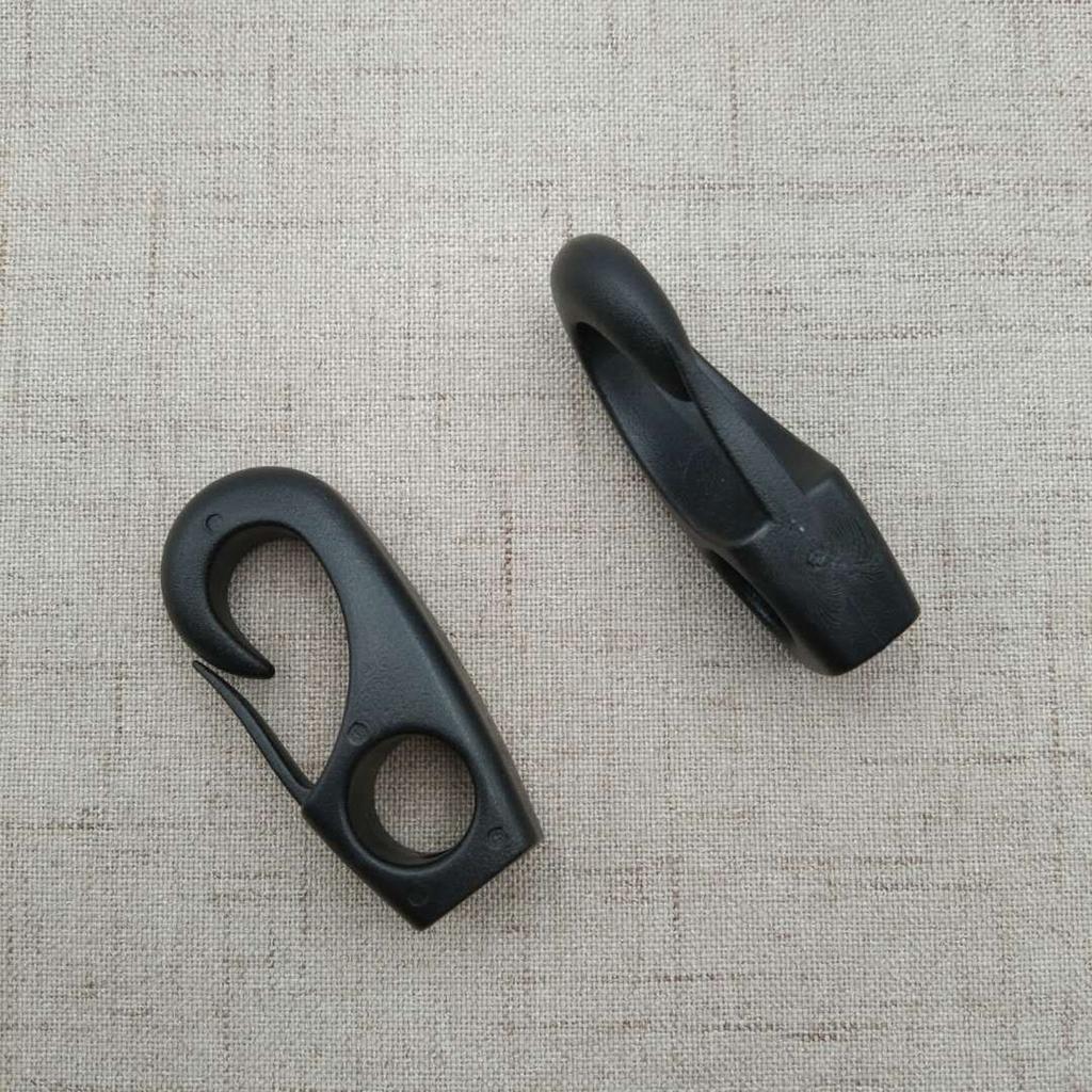 6 st Höghållfast Elastiskt Repkrok Mångsidiga Plastspännen Portabla för Camping Bagage och Förvaringslösning