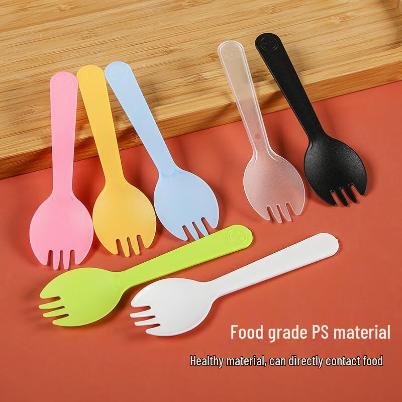 Disposable Black Plastic Forks & Spoons, 1000-count