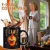 F-Caw-F Funny Chicken Coffee Cup Ceramic Breakfast Cup Novelty Rooster Coffee Mugs For Women Men Home Work Birthday Party