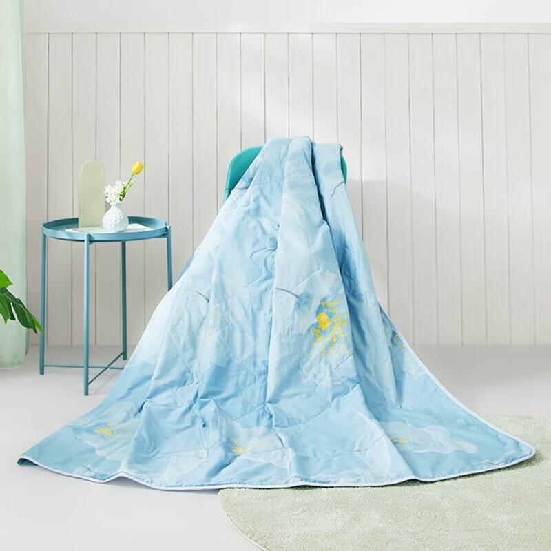 LUOLAI Cotton & Tussah Silk Washable Summer Quilt