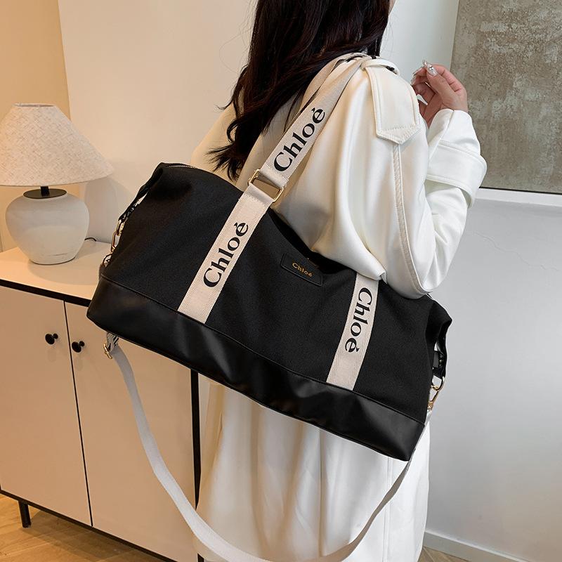 Bolsas de armazenamento unissex elegantes, estilo universitário, adequadas para esportes casuais. São bolsas leves para bagagem de mão com