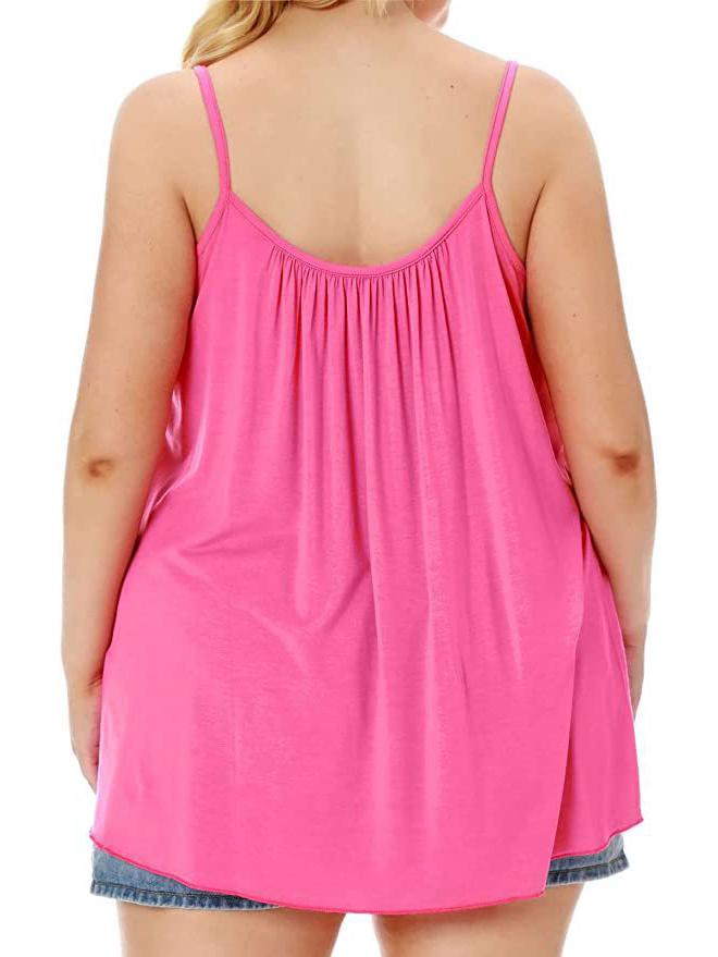 Womens 2025 Plus Ribbed Size Elastic Camisole Sexy Vest Three Colors