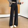 Black suit pants children's new autumn straight small lazy loose casual wide-leg pants
