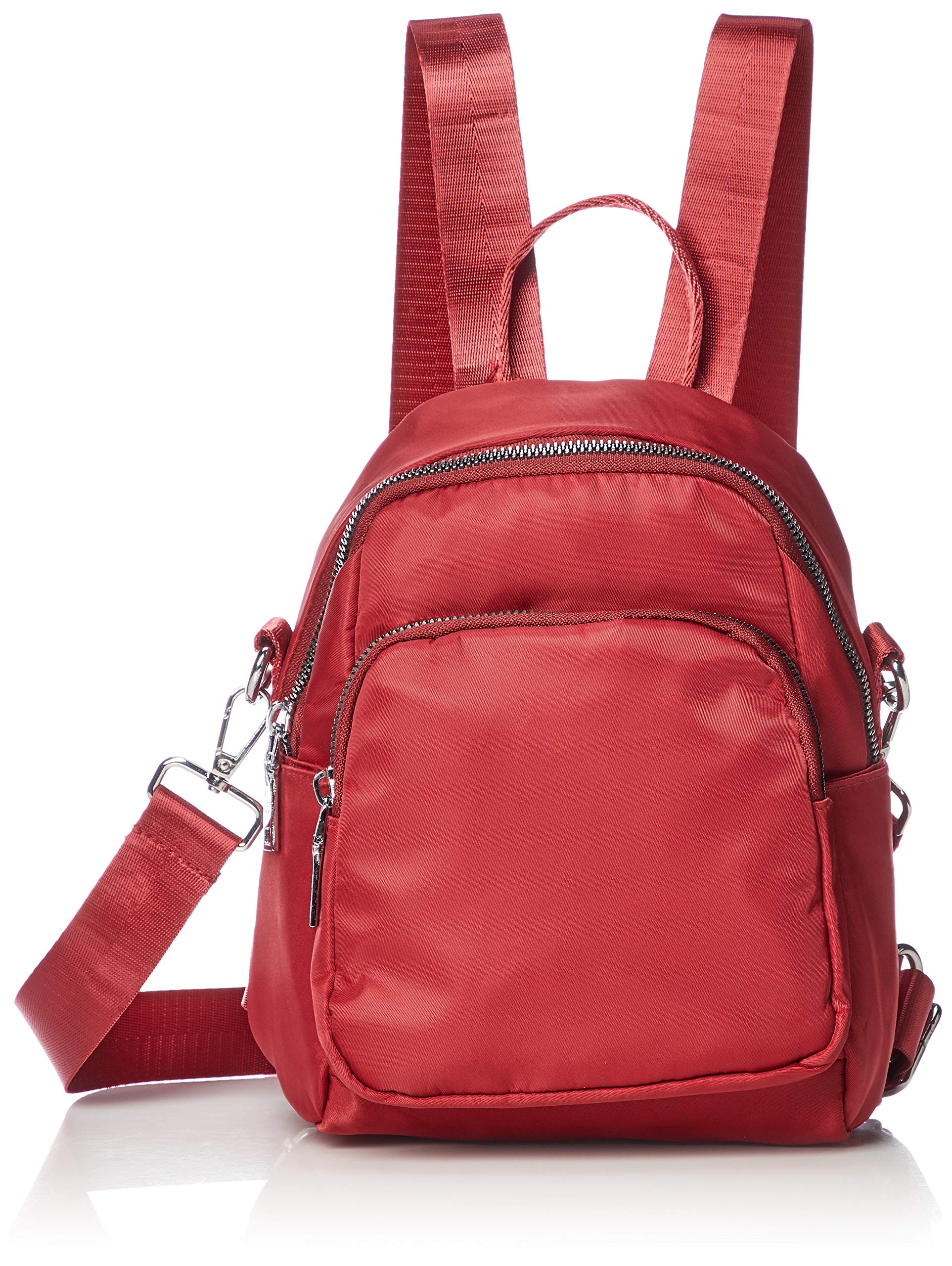 

Kinshu Women s Nylon Backpack, 3-Way Shoulder Bag, Handbag, Waterproof, Bag106, Red