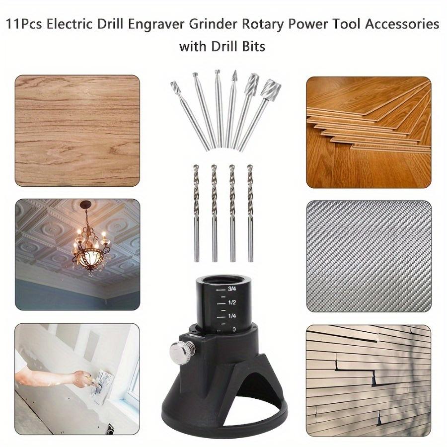 11Pcs/set Electric Drill Engraver Grinder Mini Rotary Power Accessories with Drill Bits for Dremel Sanding Polishing Rotary Tools