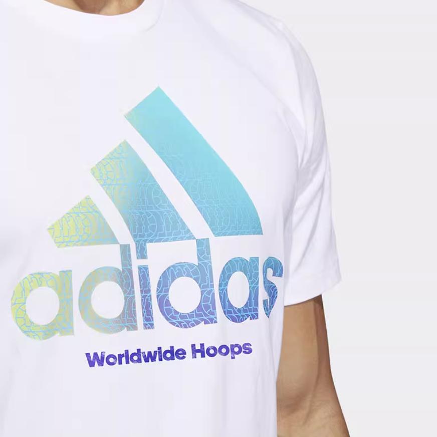 New Adidas Set in Sleeve T Shirt Men's White HC6903
