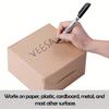10 Fine Tip Black Permanent Markers - Waterproof, Smudge-proof, Quick Drying,bright Ink, Ergonomic Design, Perfect for Art, Office and School Supplies