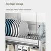 304 Stainless Steel Double-Layer Kitchen Dish Rack