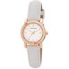 BU9209 Rose Gold Tone White Leather Women's Watch