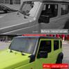 For SuzukiJimny Nomade 2025 2026 ABS Black Matte  front  windshield window A-pillar decorative strip Anti scraper Exterior cover