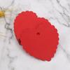 100pcs Heart Shaped Cards Valentine's Day Tags Hanging Decoration DIY Cake Decor Tag Red Packaging Decoration Tags