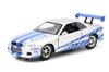 Jada Toys Fast Furious Series Brian Nissan Skyline R34 Silver Blue Twin Pack & 1/32 F&F & (Finished)