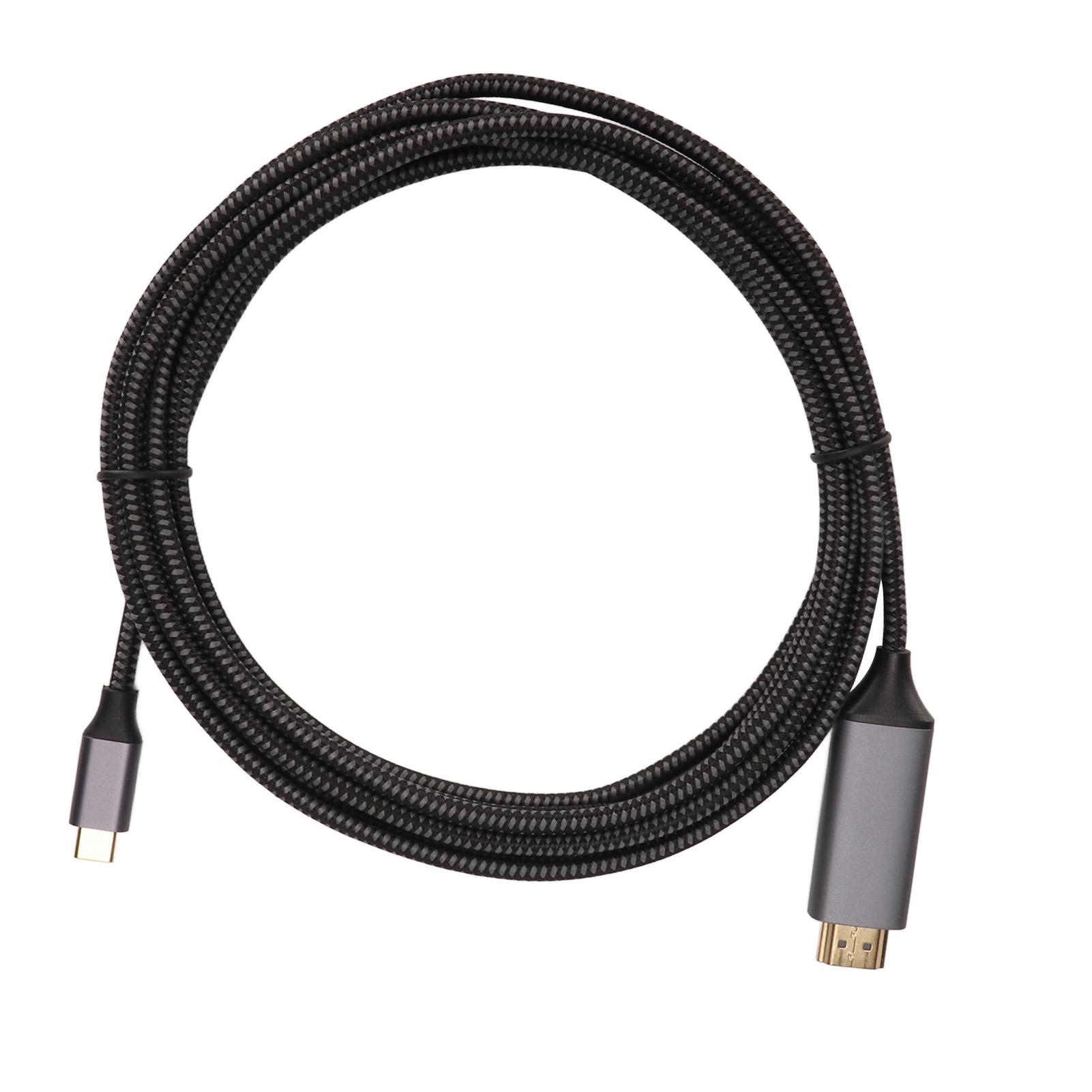 

Мультимедийный интерфейсный кабель USB C - HD 4K на 60 Гц Адаптер мультимедийного интерфейса Type C - HD для 3meter / 9.8ft