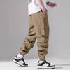 Herren Sommer Multi-Pocket Cargo Jogginghose Outdoor Langlebige Gerade Bein Arbeits Hose mit Elastischen Bündchen und Verstellbarem Bund