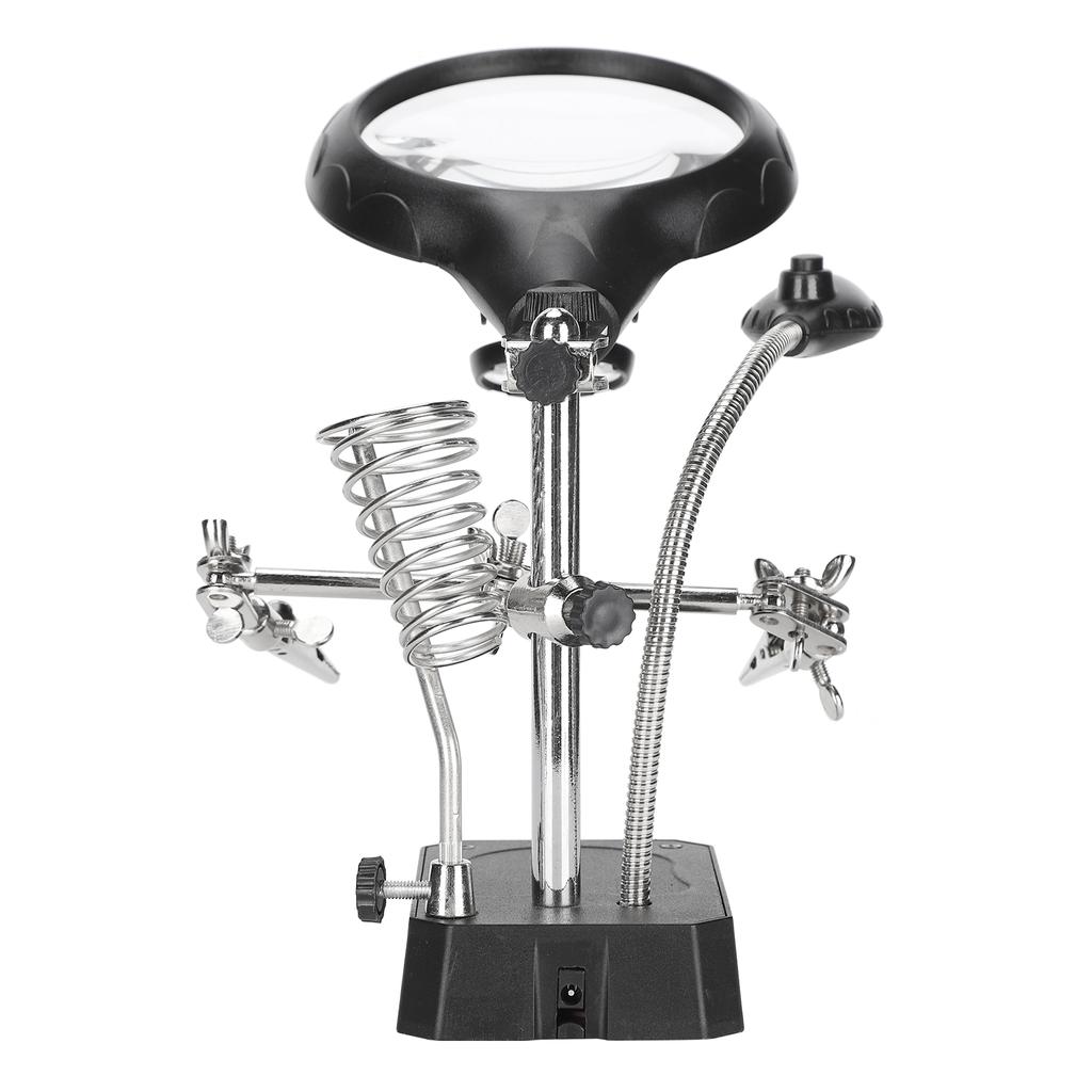 Magnifier Auxiliary Clip Adjustable Desktop Stand Fixing Cramp Lamp Holder Installation Tool