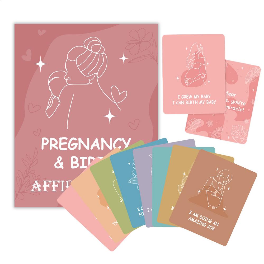 Pregnancy encouragement cards and childbirth affirmation cards Mom Daily Affirmations 50pcs Positive Inspirational Quotes