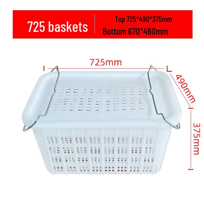 Heavy-Duty Stackable Plastic Storage Baskets