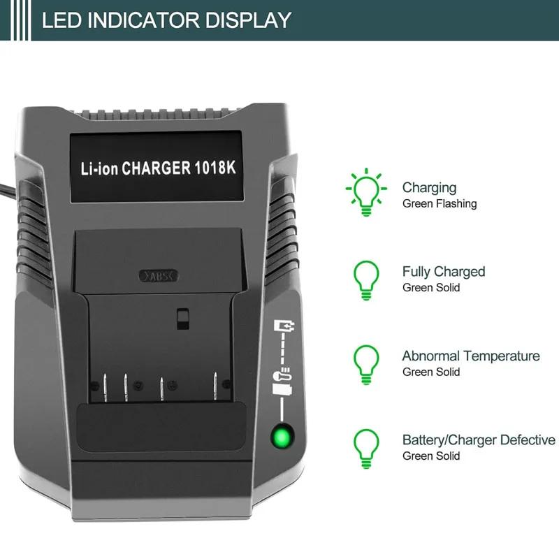 LCD Screen Fast Charger For Bosch 14.4V 18V BAT614 BAT609 BAT618 Lithium Battery Charger EU/US Plug Safety Charger