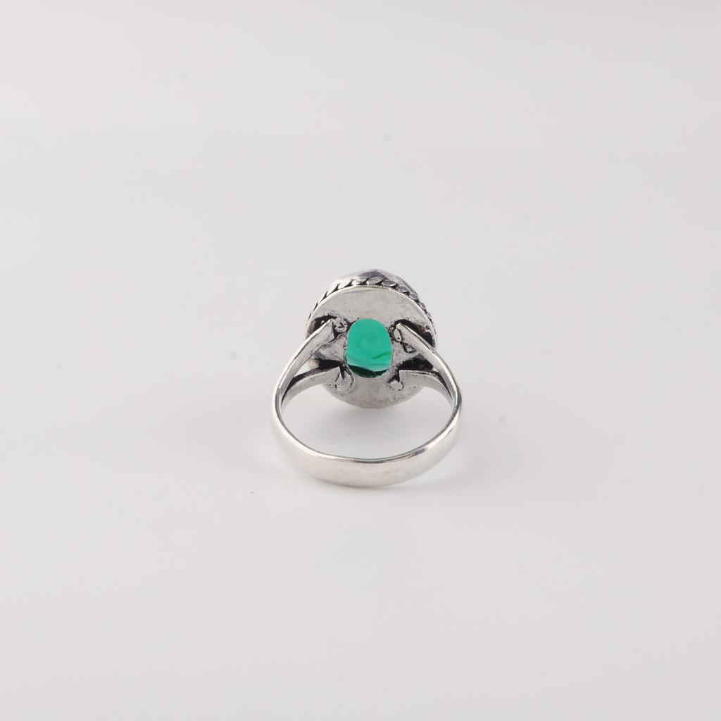 Chrome Diopside Gemstone 925 Sterling Silver Jewelry Handcrafted Pretty Ring Birthday Gift RR-84-7
