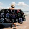 Cartoon R-RobotechS Microfiber Blanket Quick Drying Beach Towels Oversized Printing Super Absorbent Pool Towel Blanket