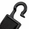 Variable-Length Car Back Hangers with 360-Degree Rotation, 2Pcs Black Bag Holders with Four Hanging Spots for Vehicles with Separate Headrest Posts