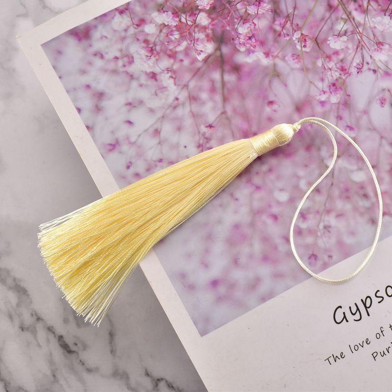 10CM Ice Silk Tassel Tassels Ancient Style Sachet Fan Pendant Bookmark Pendant Ear Diy Handmade Material Fringe Trim