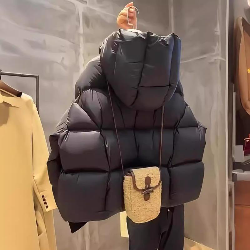 Winter New High-quality Super Thick Short Loose Cotton-padded Clothes Cotton-padded Clothes Small Hooded Bread Clothes Jacket