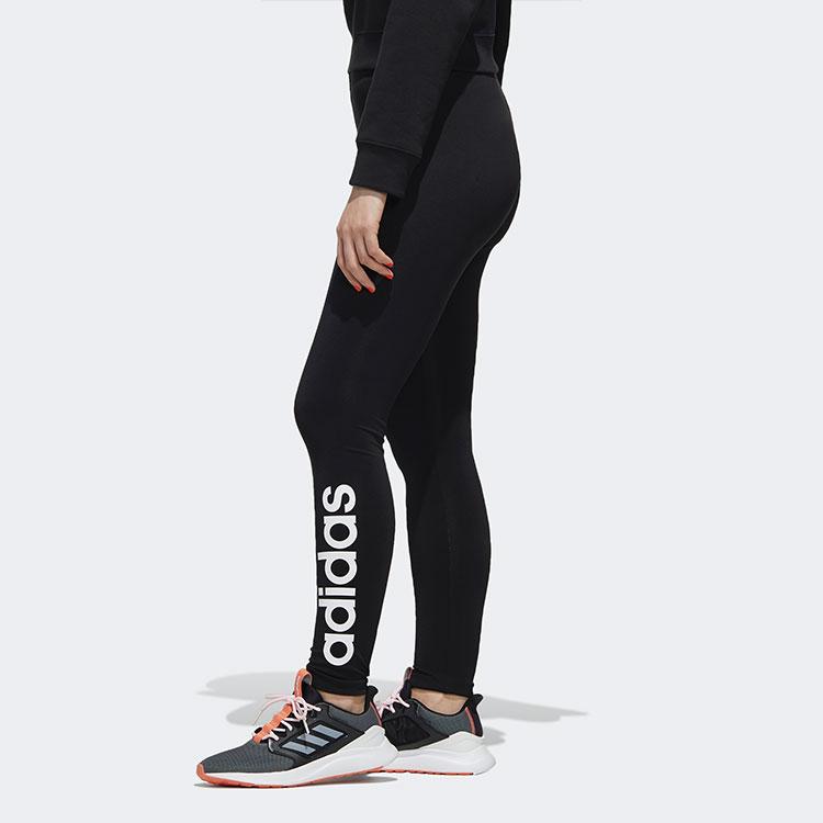 Adidas Neo Essentials Solid Sport Leggings Knit Joggers Women Bottoms Black FP7879