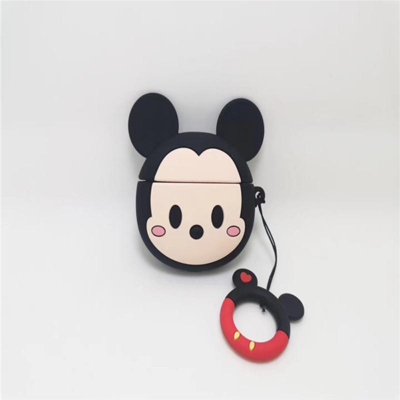 Cartoon Mickey Minnie Stitch Bluetooth-compatible Earphone Case Cartoon Silicone Protective Cover
