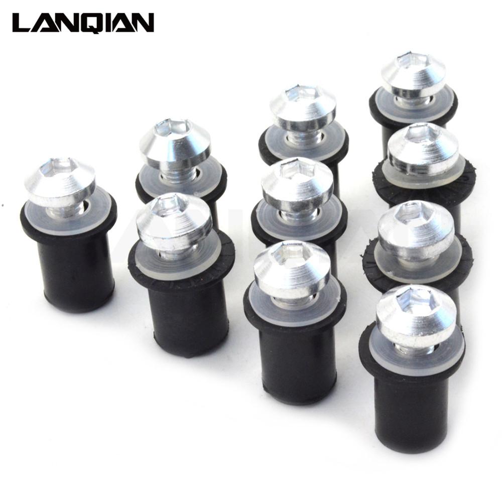 10PCS Fairing Wind Screen Screw Bolt Kit Windshield Mounting Nut bolt For Honda CBR600RR CBR1000RR CBR250RR CBR 600 1000 250 RR